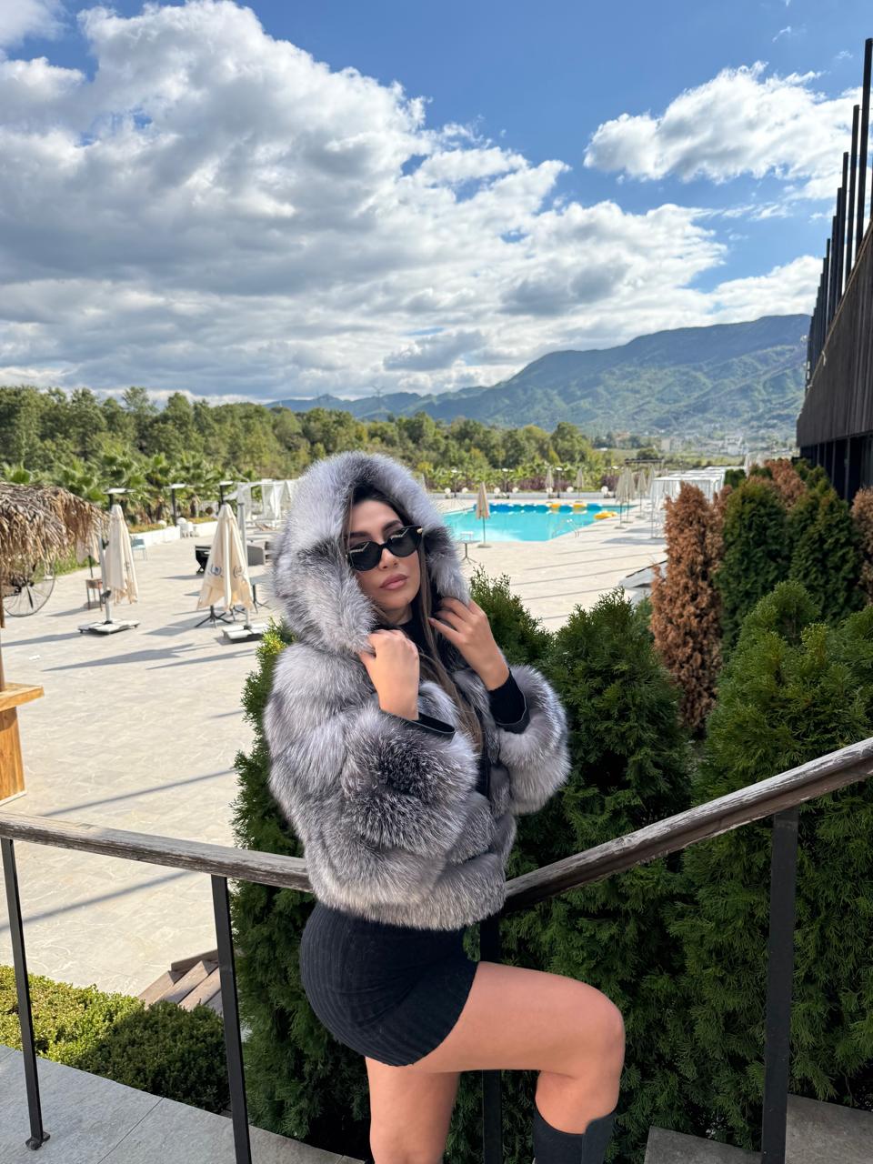 Hooded 3n1 silver fox model