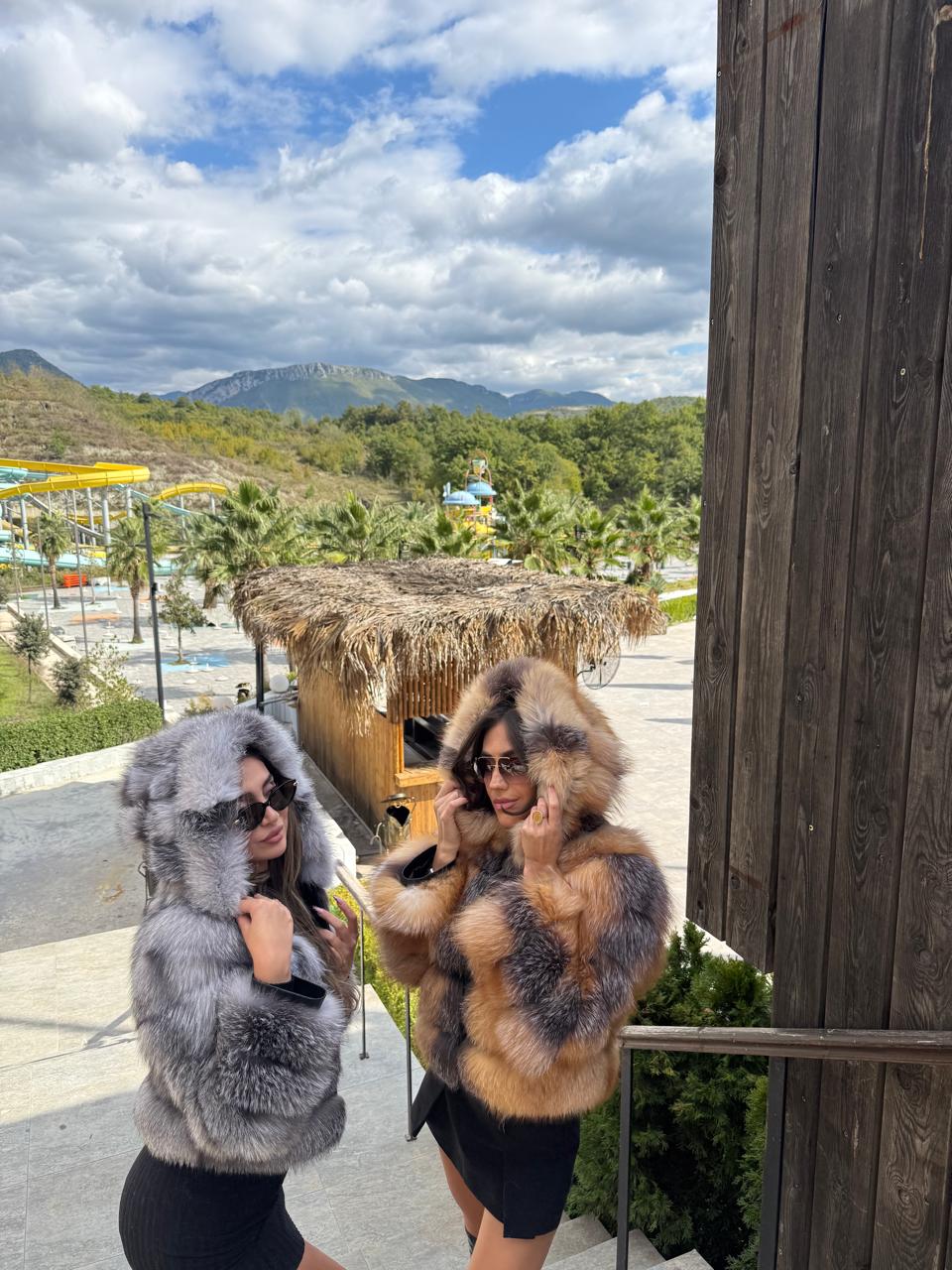 Hooded 3n1 silver fox model